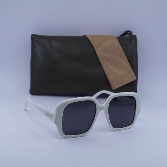 Loewe LW40134U 25A Square Sunglasses – Ivory\Smoke - Picture 5 of 10